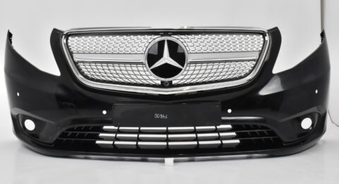 Gebrauchte Mercedes Vito W447 Frontstoßstange für Halogen lackiert