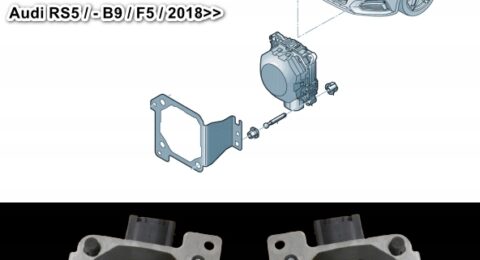 Gebrauchtes Audi A4 A5 B9 Distronic Radar Set mit Teilenummern 8W0907541J und 8W0907561J
