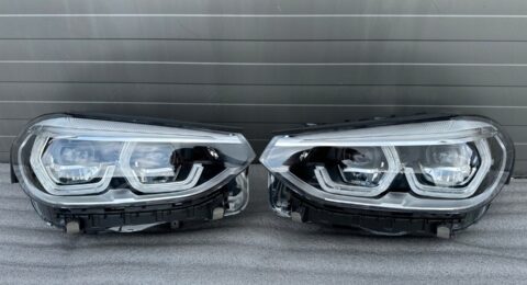 Gebrauchtes Set BMW X3 G01 X4 G02 Full LED Scheinwerfer für die Modelle G01 und G02.