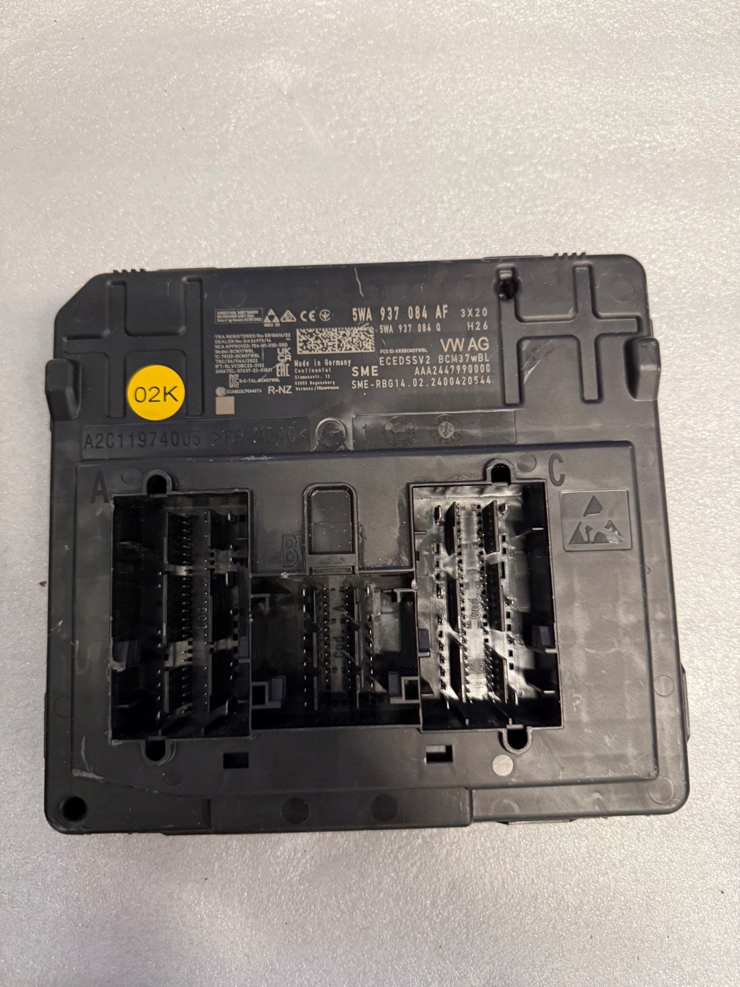 Gebrauchtes VAG Komfortmodul 5WA937084AF für Volkswagen, Audi, Skoda, Seat