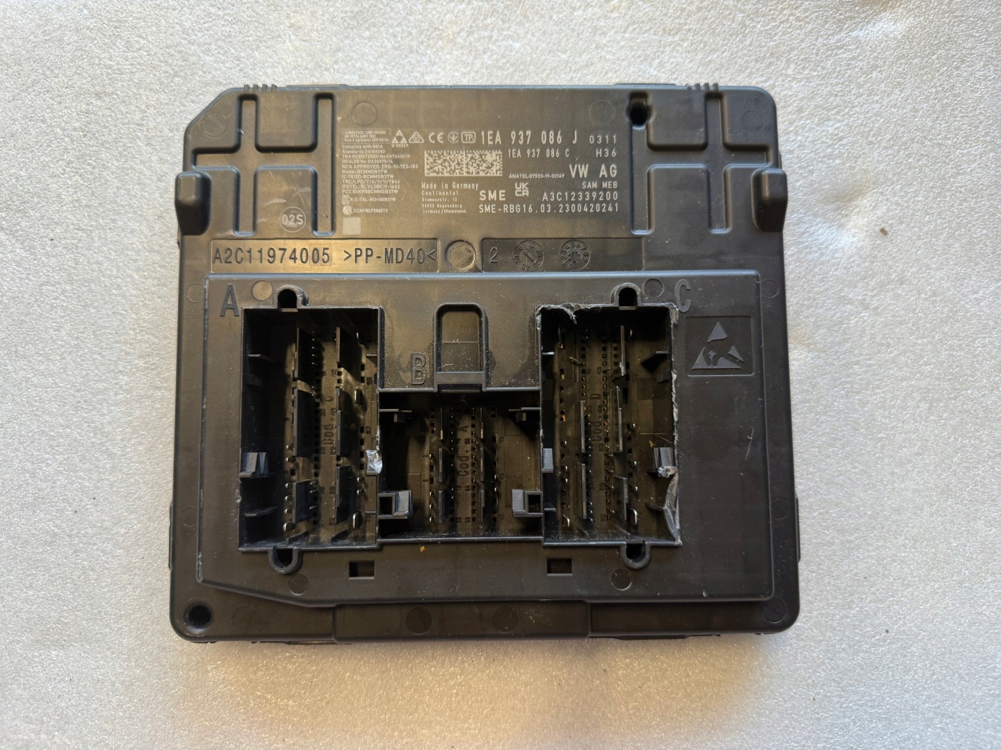 Gebrauchtes VW Komfortsteuergerät 1EA937086J für Volkswagen