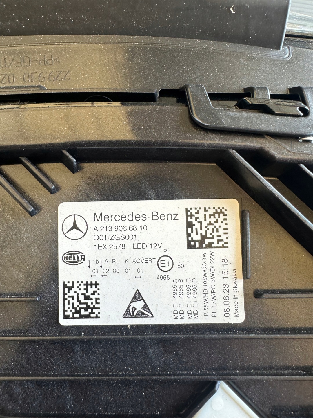 Mercedes W213 Facelift Multibeam Scheinwerfer rechts A2139066810