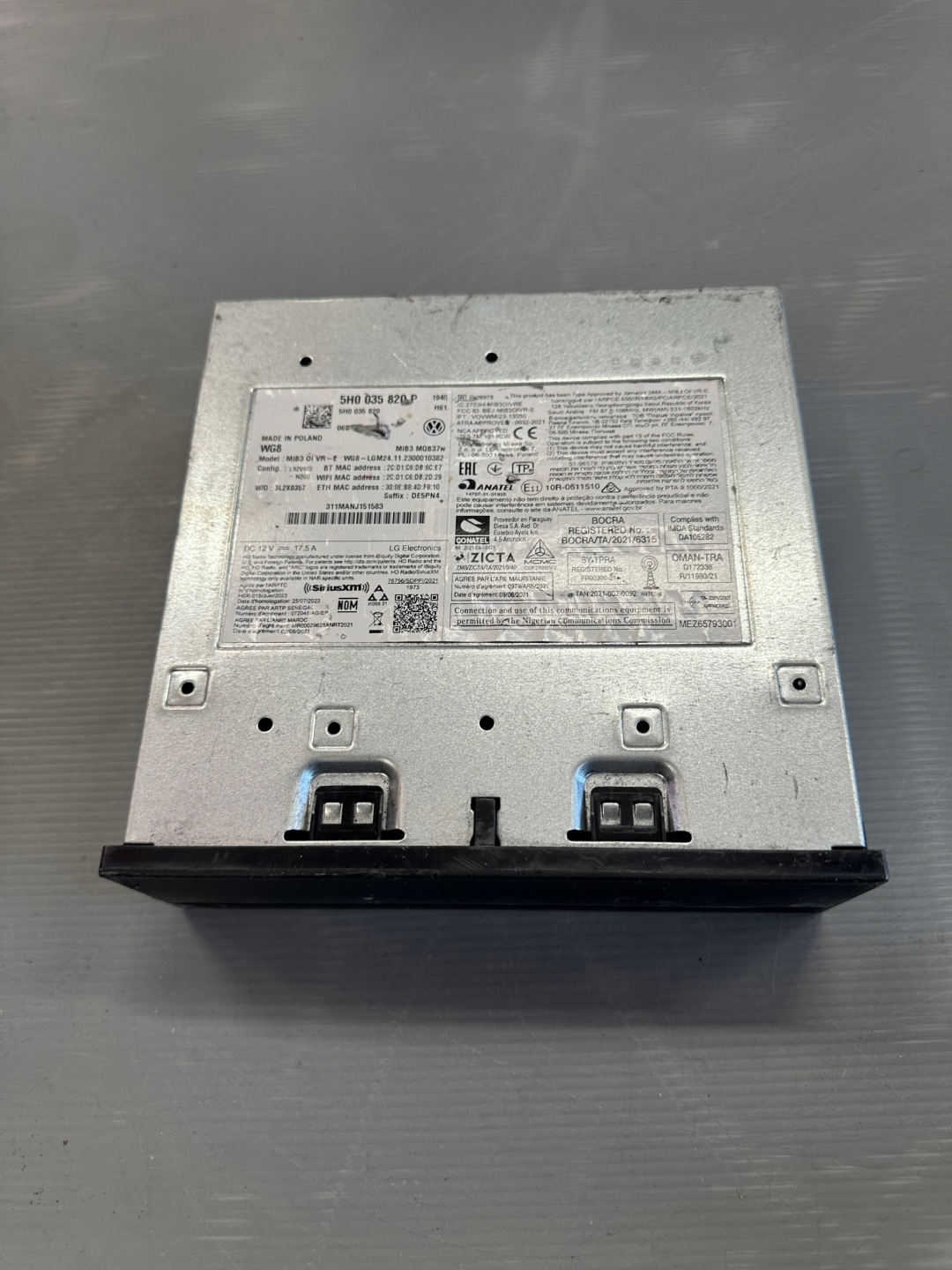 VW Golf 8 MIB3 Multimedia Einheit 5H0035820P Navigationssystem
