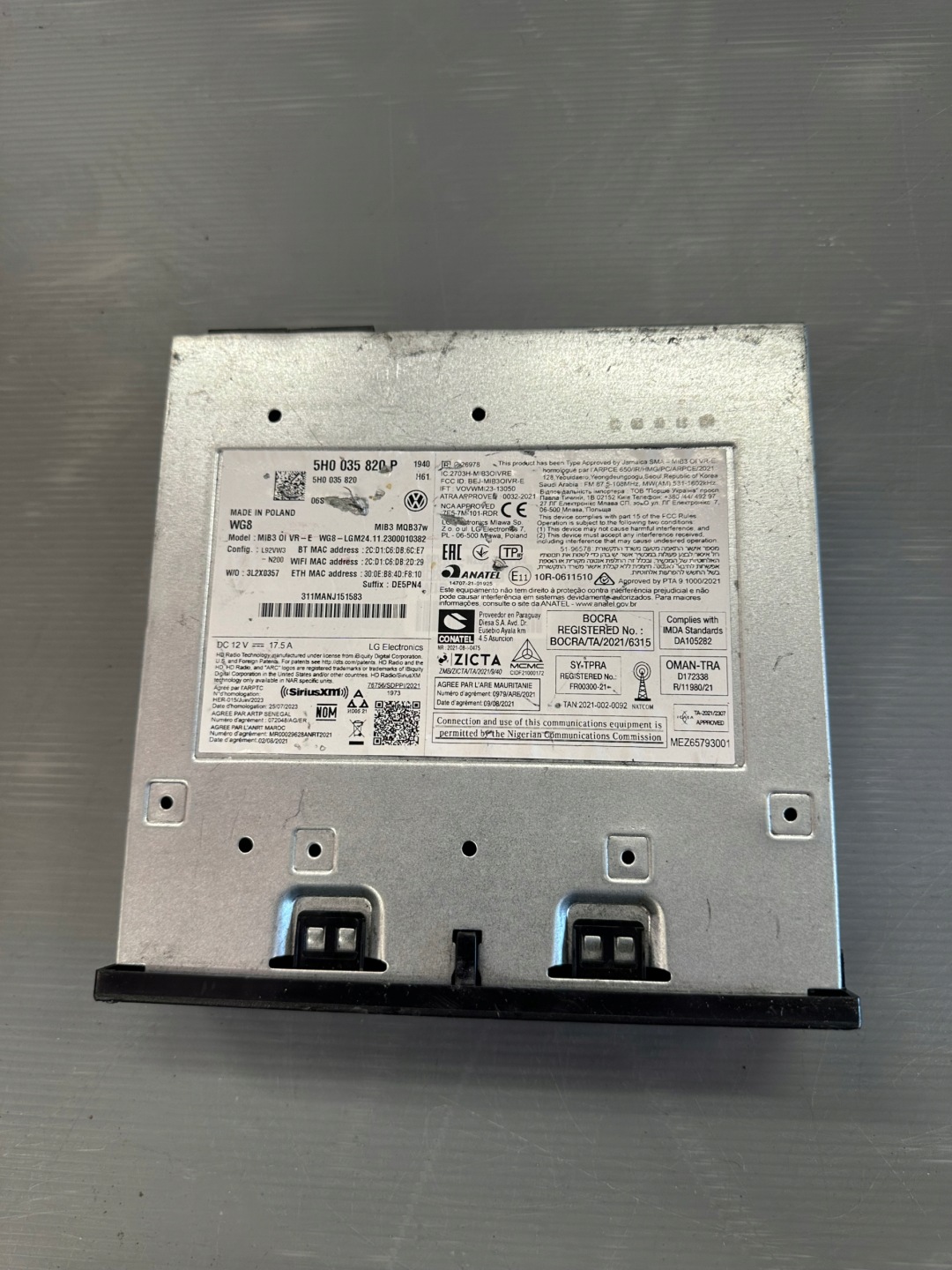 VW Golf 8 MIB3 Multimedia Einheit 5H0035820P Navigationssystem